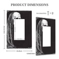 thumbnail image 3 of Disketp Gothic Skull Drape Decorative Light Switch or Outlet Wall Plate with Safety Cover-Style U, 3 of 6