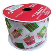 Celebrate It Christmas Wired Ribbon Red & Green Gits Holiday