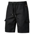 thumbnail image 1 of AMERTEER Mens Cargo Short Lightweight Ripstop Stretch Slim-Fit Flat-Front Comfort Draw-string Authentics Classic Outdoor Shorts with Side Pockets S-2XL Khaki, 1 of 6