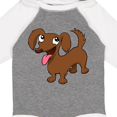 thumbnail image 4 of Inktastic Happy Long-Haired Dachshund Boys or Girls Long Sleeve Baby Bodysuit, 4 of 5