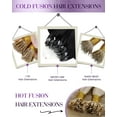 thumbnail image 4 of LaaVoo Microlink Hair Extensions Human Hair Black Micro Beads Hair Extensions 20 Inch Jet Black Micro Loop Hair Extensions Real Human Hair Black Micro Hair Extensions Human Hair 50g 50s, 4 of 9