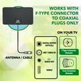 Novawave TV Antenna HighPowered Indoor TV Antenna with Clear 35 dBi