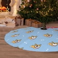 thumbnail image 6 of Picia Corgi Dog Print Christmas Tree Skirt , Christmas Tree Skirt Ornaments for Merry Christmas Holiday Party Decorations Indoor Outdoor-36", 6 of 7