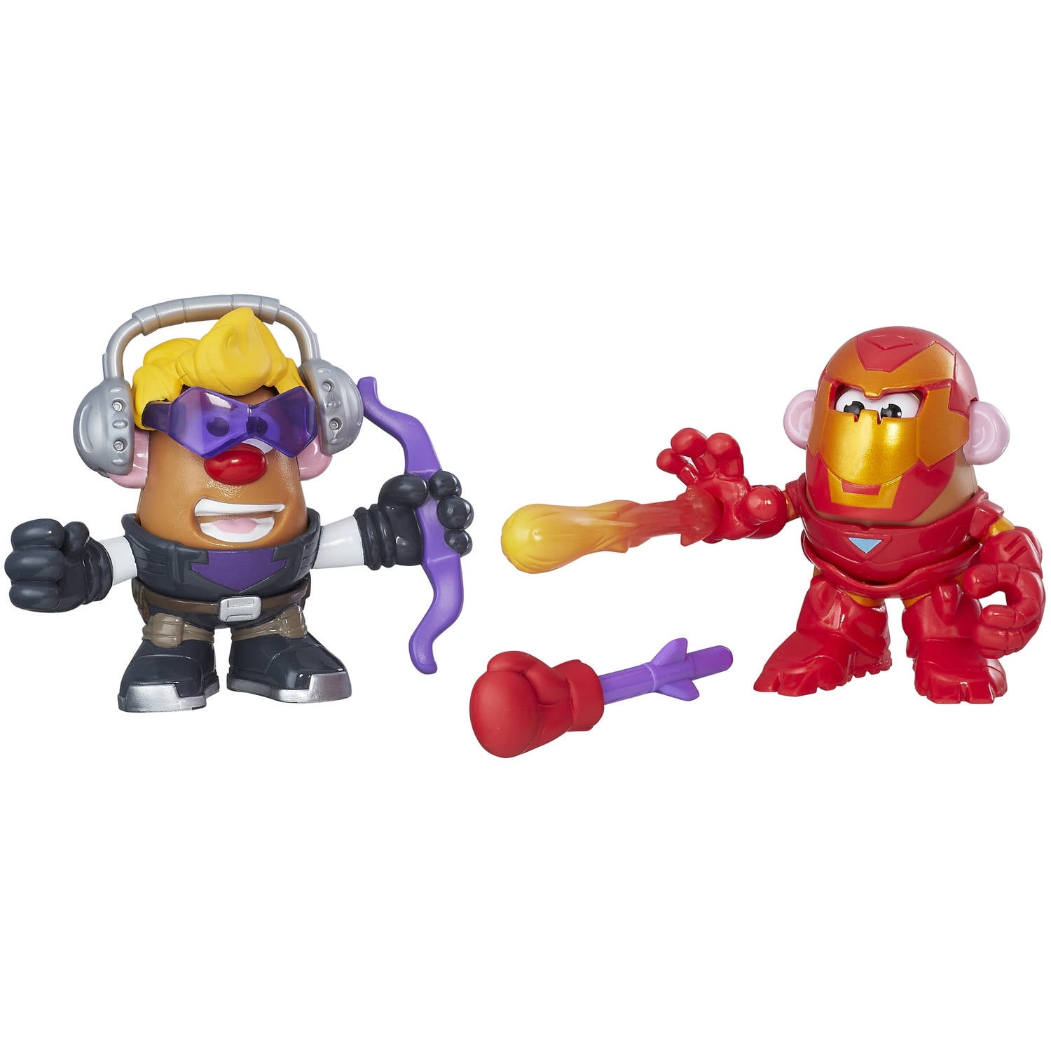 Potato Head as Iron Man & Hawkeye Figures for sale online B9307 Playskool Mr 