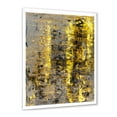 thumbnail image 2 of Designart 'Grey Meets Yellow Abstract Art II' Modern Framed Art Print, 2 of 4