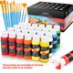 thumbnail image 2 of Juego de Pintura Caliart 24 Colores Acrílicos con 12 Pinceles de 59 ml, 2 of 9