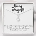 thumbnail image 3 of Gonlux Bonus Daughter - I Love You - Alluring Beauty Necklace, Necklace With Card, Step Daughter Gift, Adoptive Daughter Necklace, Bonus Daughter, 3 of 7