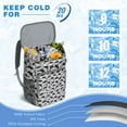 thumbnail image 6 of Tropical Shark Cooler Backpack - Minimalist Ocean Themed Insulated Backpack, 20L Long-Lasting Insulation for Camping, Hiking & Outdoor Adventures, 6 of 6