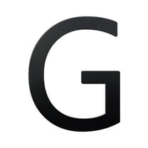 Black Acrylic Door Address Sign (A-Z, Black), 5.9” House Numbers Stickers for Mailbox Apartment Hotel, Durable Letter Plates - Stylish Home Office Decoration & Gift Idea