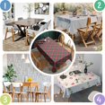 thumbnail image 5 of Red and Green Checkerboard Checkered Pattern Rectangle Tablecloth 60"x120",Waterproof Polyester Rectangle Table Cloth, Wipeable Spillproof Polyester Tablecloth for Dining, Camping, Indoor and Outdoor, 5 of 6