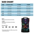 thumbnail image 4 of Daiia Futuristic Cat Warrior Printed Men's Tank Tops,Casual Soft Sleeveless Gym Muscle Shirts Bodybuilding Tee-3X-Large, 4 of 8