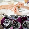 thumbnail image 5 of 10pcs Nail Stamp Pen Set with Unique Patterns DIY Manicure Art Tool Kit 10PCS, 5 of 7