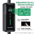 thumbnail image 4 of Famistar EV Charger, Level 2 Portable Electric Vehicle Car Charger Charging Station, 14-50 Plug, 32 Amp, 100-240V, 25FT Model, IP65 Waterproof, 0.96” LCD Screen, UL Recognized, for SAE J1772 EV, 4 of 11