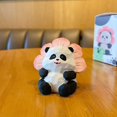 thumbnail image 5 of Adorable figura de panda en miniatura de 4 cm tallada en madera para decoración de escritorio de oficina y coche (estilo bambú abrazable), 5 of 5
