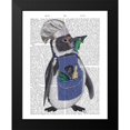 thumbnail image 2 of Fab Funky 20x24 Black Modern Framed Museum Art Print Titled - Penguin Chef Book Print, 2 of 5