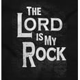 thumbnail image 2 of The Lord Is My Rock Christian Plus Size Long Sleeve Graphic Tee Shirt Brisco Brands 3X, 2 of 5