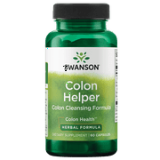Swanson Colon Helper - Promotes Digestive Health Using Vervain, Goldenseal Root, Slippery Elm Bark & More - Herbal Supplement Aiding Healthy Eliminations - (60 Capsules) 1 Pack