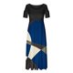 thumbnail image 3 of Vestido de cuello redondo con estampado de hombros descubiertos y manga corta informal de verano para mujer OAVQHLG3B Store  lin121212, 3 of 4