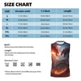 thumbnail image 6 of Fotbe Men's Fire Sky Dragon Print Men's Sleeveless Muscle Tank Tops Casual T-Shirts for Gym Workout Beach-Small, 6 of 8