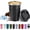 black, variant on 13 floz Travel Coffee Tumbler Insulated with Lid, Coffee Mugs Spill Proof Leak Proof, Reusable Stainless Steel Vacuum Thermal Thermos Cup, Colorful Coffee Cup for Men and Women Hot & Cold Drinks