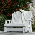 thumbnail image 3 of Wildridge Heritage Double Glider, White, Outdoor Weather Resistant Poly Patio Furniture, 3 of 4
