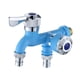 thumbnail image 1 of Grifo de Agua BLESIY para lavadora y fregadero de cocina de Doble salida Universal Azul, 1 of 8