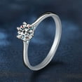 thumbnail image 5 of Whudwhu Moissanite Ring Emerald Color 0.5 Carat Wedding Ring Promise Rings For Her, 5 of 7