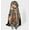 Khaki, variant on Women's Square Satin Scarf with Mixed Animal Print Pattern and Lightweight Silky Texture - Silver