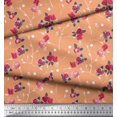thumbnail image 3 of Soimoi Poly Georgette Fabric Leaves, & Rose Floral Decor Fabric Printed Yard 52 Inch Wide, 3 of 3