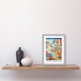 thumbnail image 2 of Maiko Beach Harima Province Utagawa Hiroshige Japanese Woodblock Classic Collection Artwork Framed Wall Art Print A4, 2 of 4