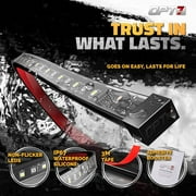 OPT7 Sidekick 86 Running Board Lights 2PCS LED Strips w/Sequential Amber Turn Signal, DRL, White Courtesy Light for Extended Crew Cab Trucks Pickup Trailer