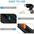 thumbnail image 5 of Door Draft Stopper, Size Under Door Draft Blocker Air Door Guard Door Sound Blocker Door Sweep, Energy Saving (Upgrade-Black), 5 of 9