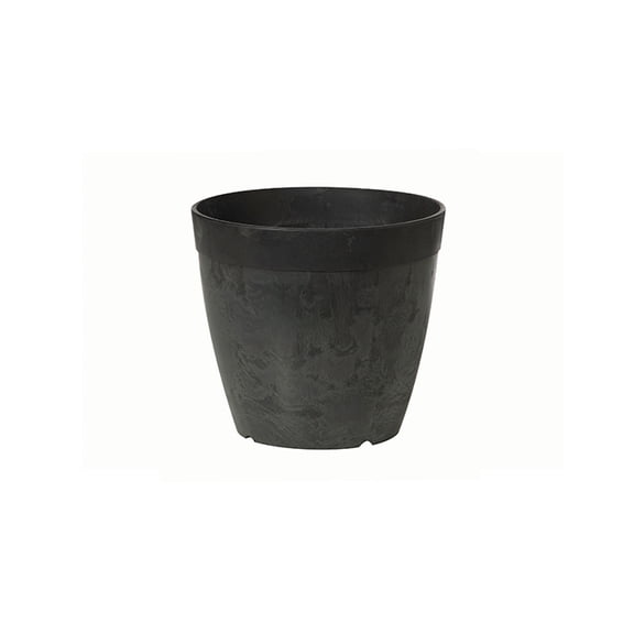 Root & Vessel Dolce Round Planter, Black, 8"