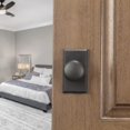 thumbnail image 3 of Bravura Hardware 906 Macon Knob Privacy Lockset with Modern Rectangle Trim Door Knob for Bedroom/Bathroom, Oil Rubbed Bronze, 3 of 4
