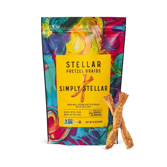 Stellar Snacks - Pretzels Simply Stellar - 12 Oz, Case of 12