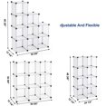thumbnail image 4 of 9-Cube Storage Organizer, DIY Closet Cabinet Modular Shelving Bookshelf, White ULPC115S White 9-Cube, 4 of 5