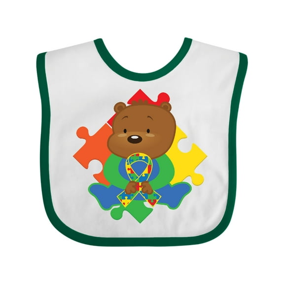 Inktastic Autism Spectrum Awareness Childs Support Boys or Girls Baby Bib
