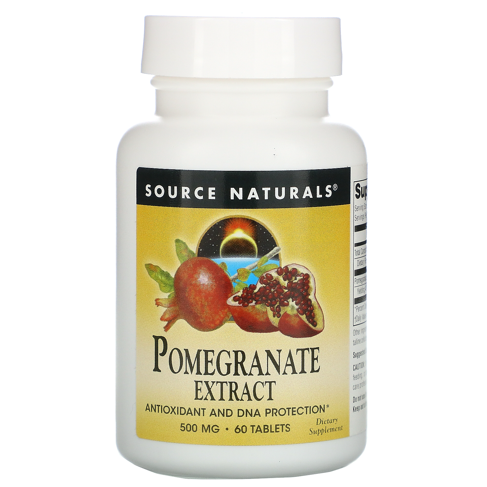 Pomegranate Extract, 500 mg, 60 Tablets, Source Naturals