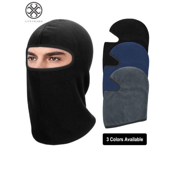 Luxtrada Unisex Winter Warm Hat Motorcycle Windproof Face Mask Hat Neck Helmet Beanies For Men Women Sports Bicycle Thermal Fleece Balaclava Hat