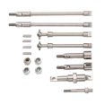 thumbnail image 1 of Eje De Transmisión RC Delantero, Duradero, Liviano, Resistente, De Alta Precisión, Plateado, De Acero Inoxidable, Eje De Transmisión CVD Para Axial SCX24 Cergrey RC Drive Shaft Axle, 1 of 8