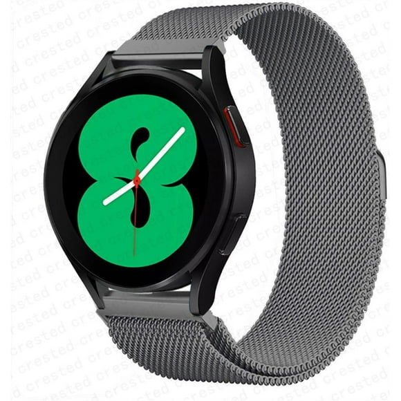 ALMNVO Magnetic Loop Bands for Samsung Galaxy Watch 5 40mm 44mm / Watch 5 pro 45mm/ Galaxy Watch 4 40mm 44mm/Watch 4 Classic 46mm 42mm/Active 2/Watch 3 41mm, 20mm Stainless Steel Mesh Strap Womens Men