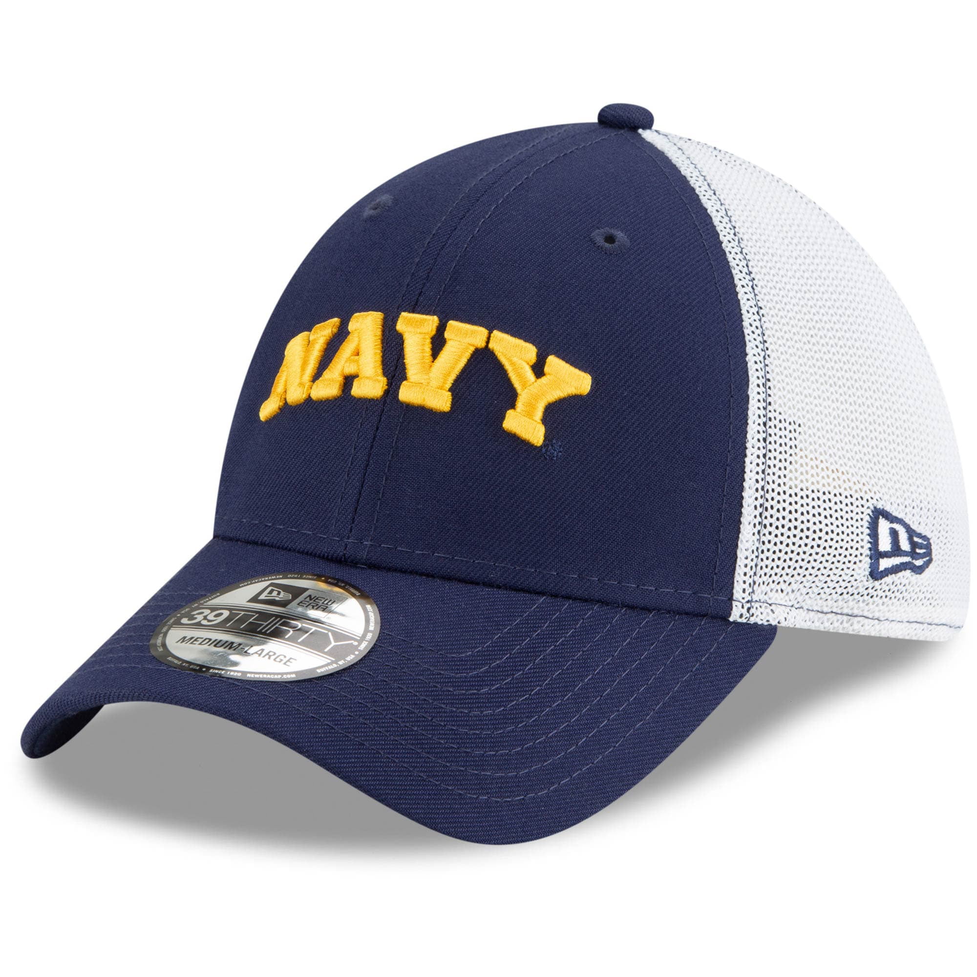 NCAA Navy Midshipmen Adult Unisex Sideline Mesh Cap  Adjustable Size