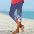 thumbnail image 2 of frariair Women's Breathable Knee-Length Yoga Leggings For Hot Yoga Gym Sessions Purple, 2 of 5