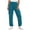 Cyan, variant on DYTTDG Women's Drawstring Elastic Waist Cargo Jogger Pants, Solid Color Loose Fit Casual Sweatpants with Side Cargo Pockets