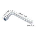thumbnail image 2 of Unique Bargains 7mm Metric L Shaped Angled Open Hex 6 Point Socket Wrench, Single Ended, 2 of 5