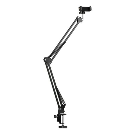 

Adjustable Metal Stand Suspension Scissor Arm Bracket + Phone Holder + Ballhead Adapter for YouTube Live Video Recording Network Broadcast Online Singing Chatting