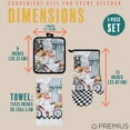 thumbnail image 6 of PREMIUS 5 Piece Printed Kitchen Linen Set, Baking Chef, 2 Cotton Towels, 2 Pot Holders, 1 Oven Mitt, 6 of 8