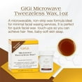 GiGi Microwave Tweezeless Wax Facial Hair Remover, 1 oz