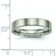 thumbnail image 6 of Chisel Titanium Polished 4.2mm Flat Comfort Fit Band - Ring Size 8.5, 6 of 8