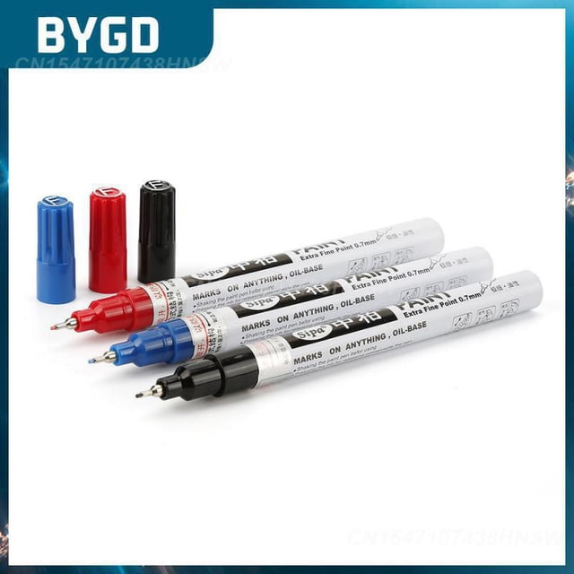Smooth Writing Marker Watercolor Highlighters Waterproof Do Not Fade 8 Colors Car Supplies Strong Coverage Anti Fade Rich ColoryellowChina He Qiyong unisex